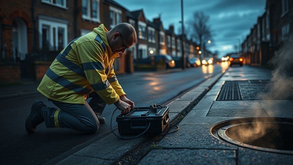 No-dig underground leak detection equipment in Golders Green